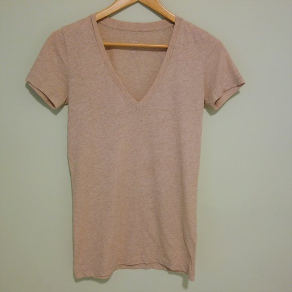 J. Crew Vintage Cotton Beige T-Shirt - Picture 1 of 8